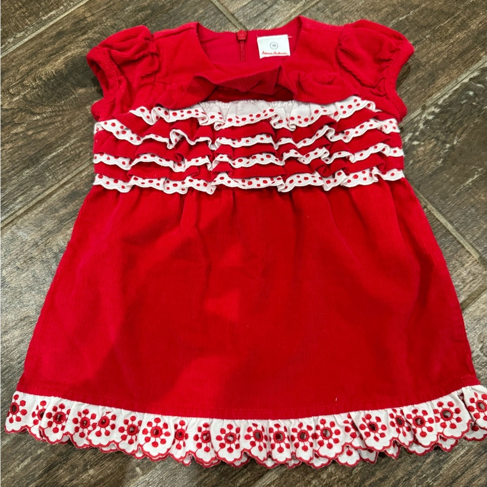 Hanna Andersson Red Corduroy Dress - Size 70